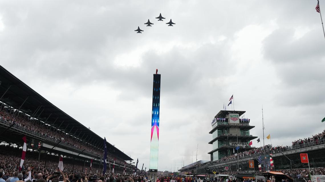2-time NASCAR champion Kyle Busch receives tributes before and during the Indianapolis 500